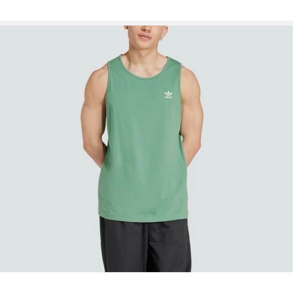 Adidas Men's Originals Essentials Logo Trefoil Tank Top 100% cotton size S NWT